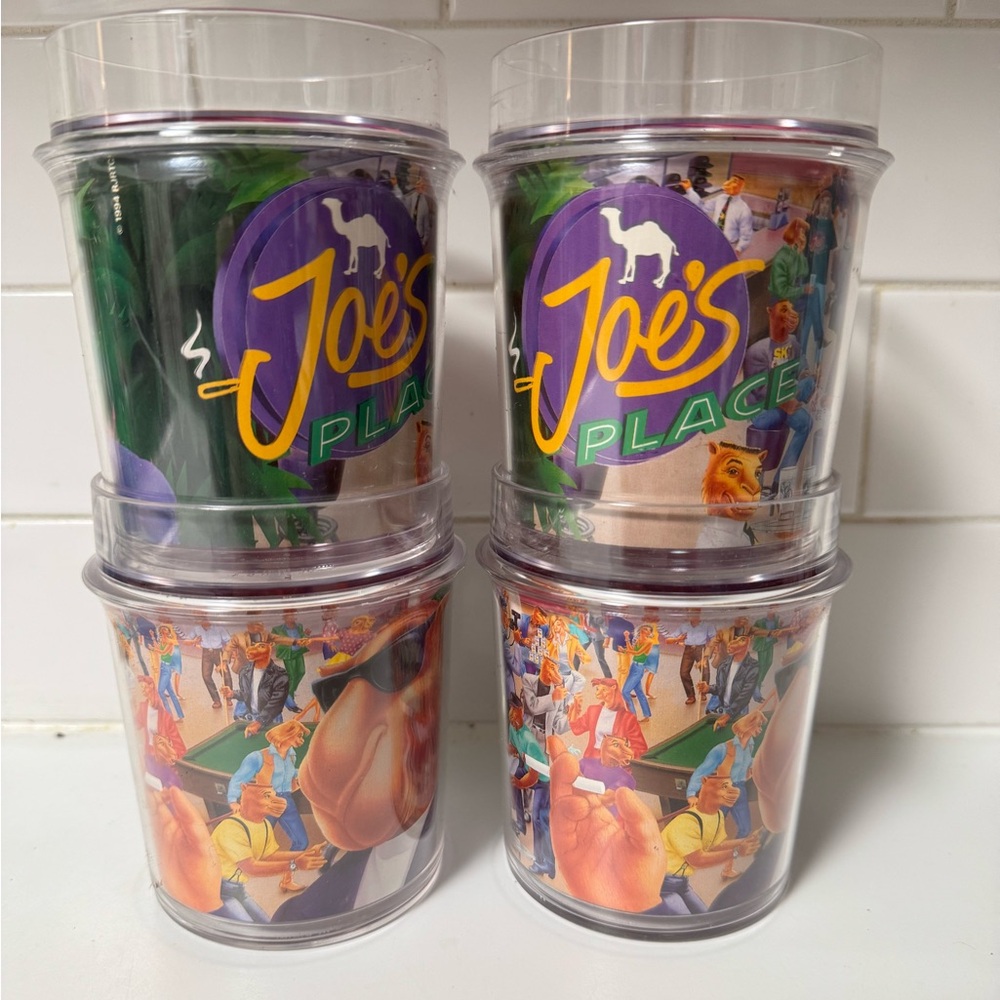 Smokin' Joe Camel Vintage 1994 JOE'S PLACE Tumbler Tobacco Promo